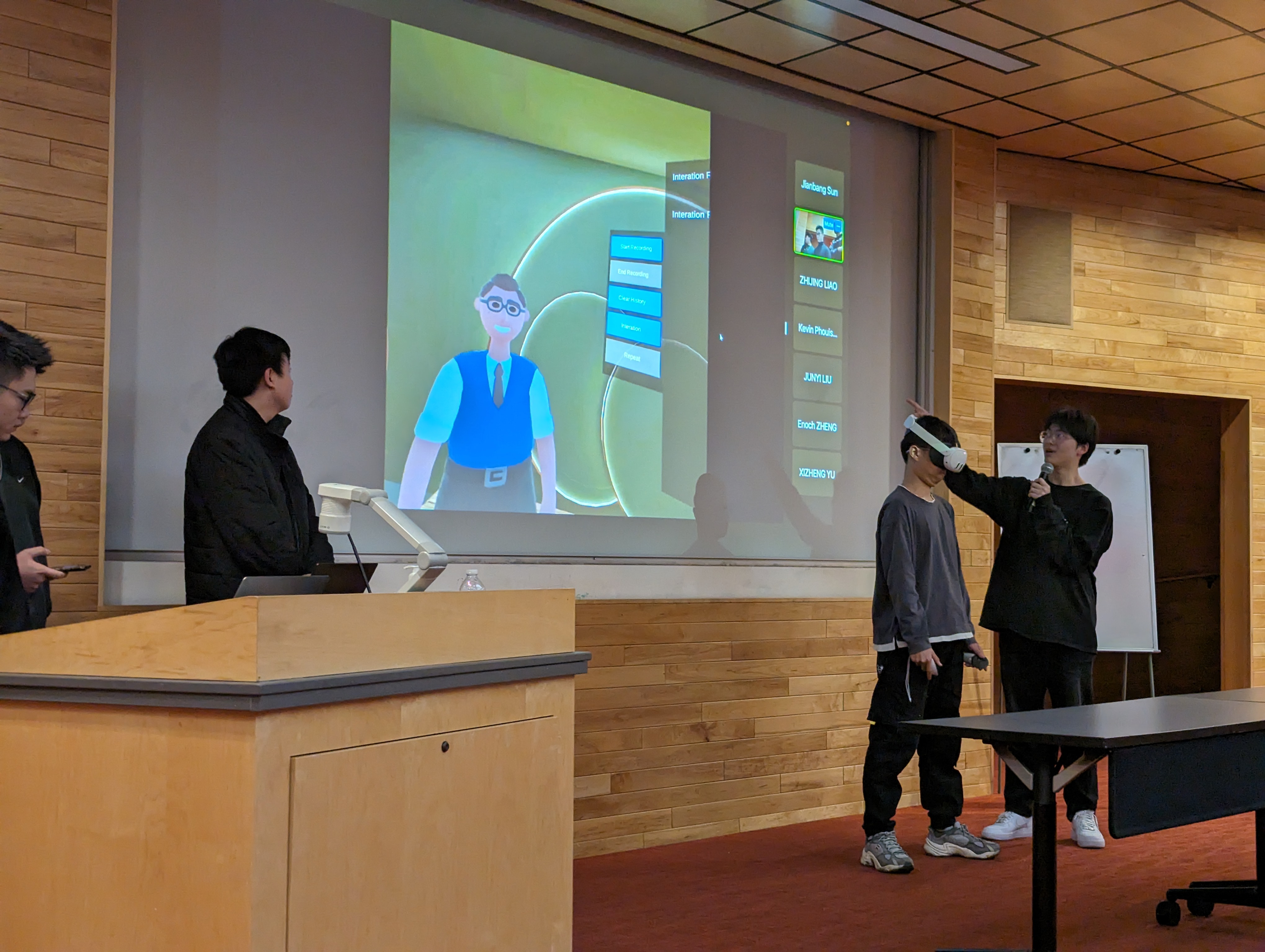 Holos team demonstrates their VR-based Capstone project